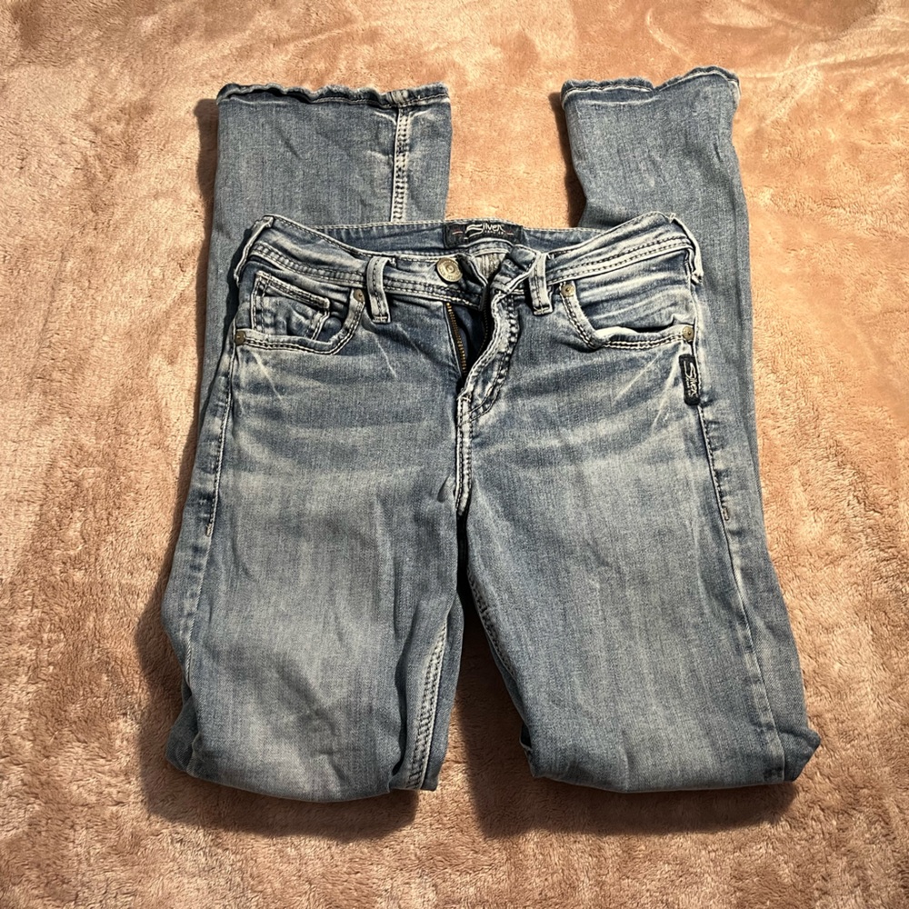 Silver Jeans Women's Boot Cut Light Blue Denim